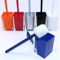 Toilet Brush Holder, Decorative, Square, Blue